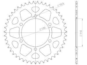 Supersprox Alumiini takaratas RAL-486:47 Sininen