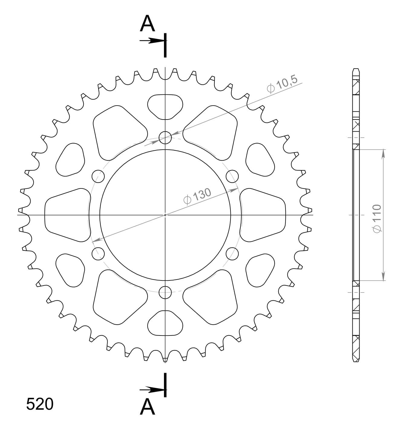 Supersprox Alumiini takaratas RAL-486:47 Sininen
