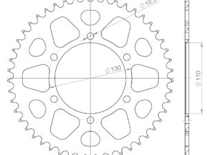 Supersprox Alumiini takaratas RAL-486:49 Sininen