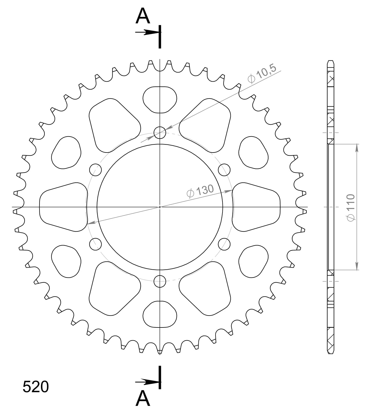 Supersprox Alumiini takaratas RAL-486:49 Sininen
