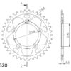 Supersprox Alumiini takaratas RAL-491:38 Musta