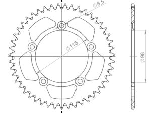 Supersprox Alumiini takaratas RAL-4:47 Sininen