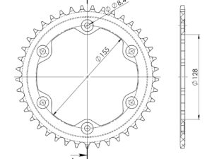 Supersprox Alumiini takaratas RAL-613:42 Musta