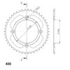 Supersprox Alumiini takaratas RAL-6622:46 Musta