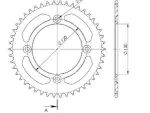 Supersprox Alumiini takaratas RAL-6622:47 Musta
