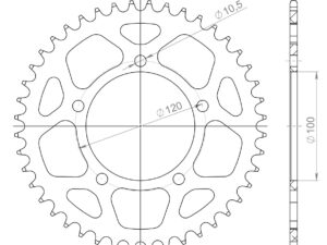 Supersprox Alumiini takaratas RAL-702:44 Vihreä