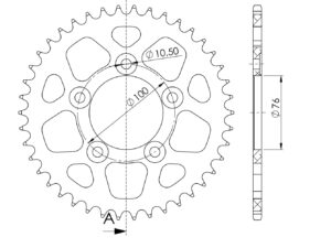 Supersprox Alumiini takaratas RAL-7090:42 Musta