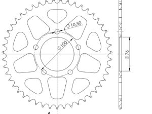 Supersprox Alumiini takaratas RAL-7091:46 Punainen