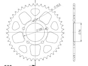 Supersprox Alumiini takaratas RAL-7092:45 Musta
