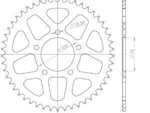 Supersprox Alumiini takaratas RAL-7092:49 Musta