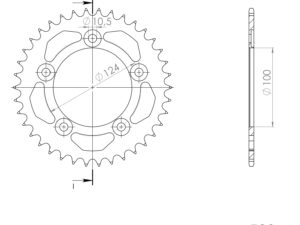 Supersprox Alumiini takaratas RAL-743:43 Musta