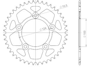 Supersprox Alumiini takaratas RAL-743:44 Musta