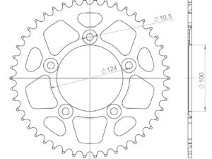 Supersprox Alumiini takaratas RAL-743:46 Musta