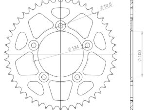 Supersprox Alumiini takaratas RAL-743:47 Musta