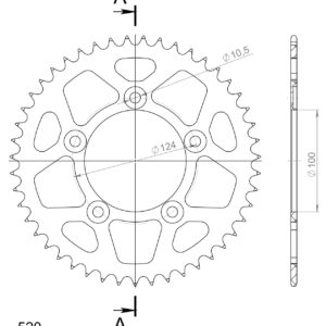 Supersprox Alumiini takaratas RAL-743:47 Musta