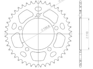 Supersprox Alumiini takaratas RAL-7:44 Punainen