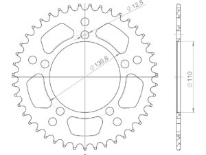 Supersprox Alumiini takaratas RAL-7_520:43 Punainen