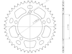 Supersprox Alumiini takaratas RAL-7_520:44 Punainen