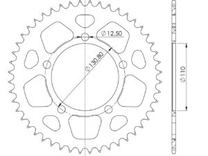 Supersprox Alumiini takaratas RAL-7_520:48 Punainen
