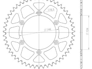 Supersprox Alumiini takaratas RAL-808:48 Oranssi