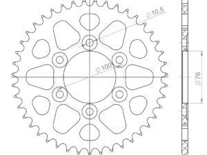 Supersprox Alumiini takaratas RAL-816:42 Musta