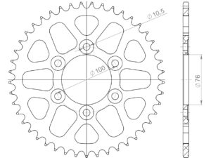 Supersprox Alumiini takaratas RAL-816:45 Musta