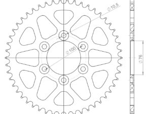 Supersprox Alumiini takaratas RAL-816:50 Musta