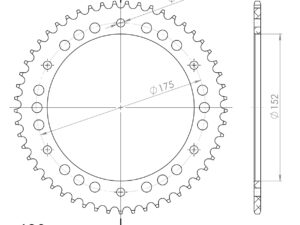 Supersprox Alu TakaratasYA WR125 Punainen 53