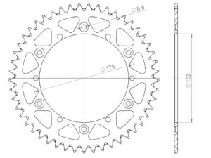 Supersprox Alu TakaratasYA YZ -98 Sininen  49
