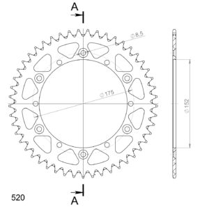 Supersprox Alu TakaratasYA YZ -98 Sininen  49