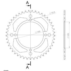 Supersprox Alumiini takaratas RAL-857:38 Sininen