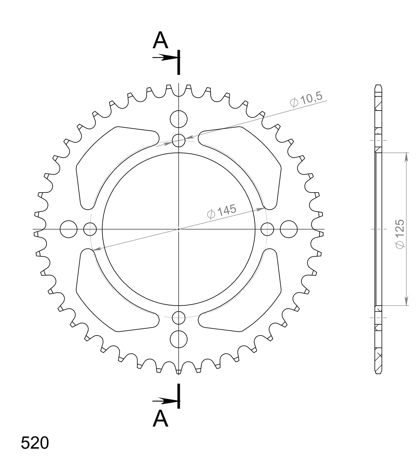 Supersprox Alumiini takaratas RAL-857:38 Sininen