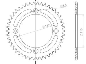 Supersprox Alumiini takaratas RAL-898:46 Hopea