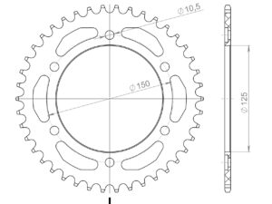 Supersprox Alumiini takaratas RAL-899:42 Musta