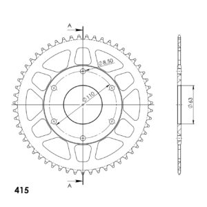 Supersprox Alumiini takaratas RAL-9381:49 Oranssi