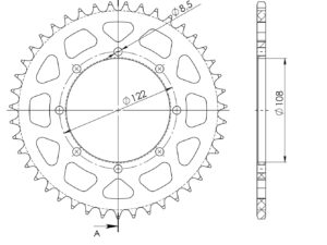 Supersprox Alumiini takaratas RAL-413:43 Punainen