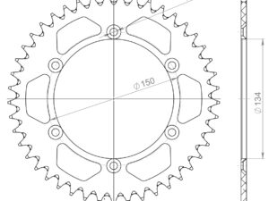 Supersprox Alumiini takaratas RAL-460:45 Sininen