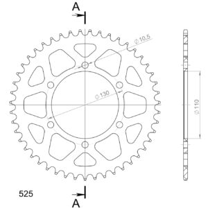 Supersprox Alumiini takaratas RAL-480:47 Punainen