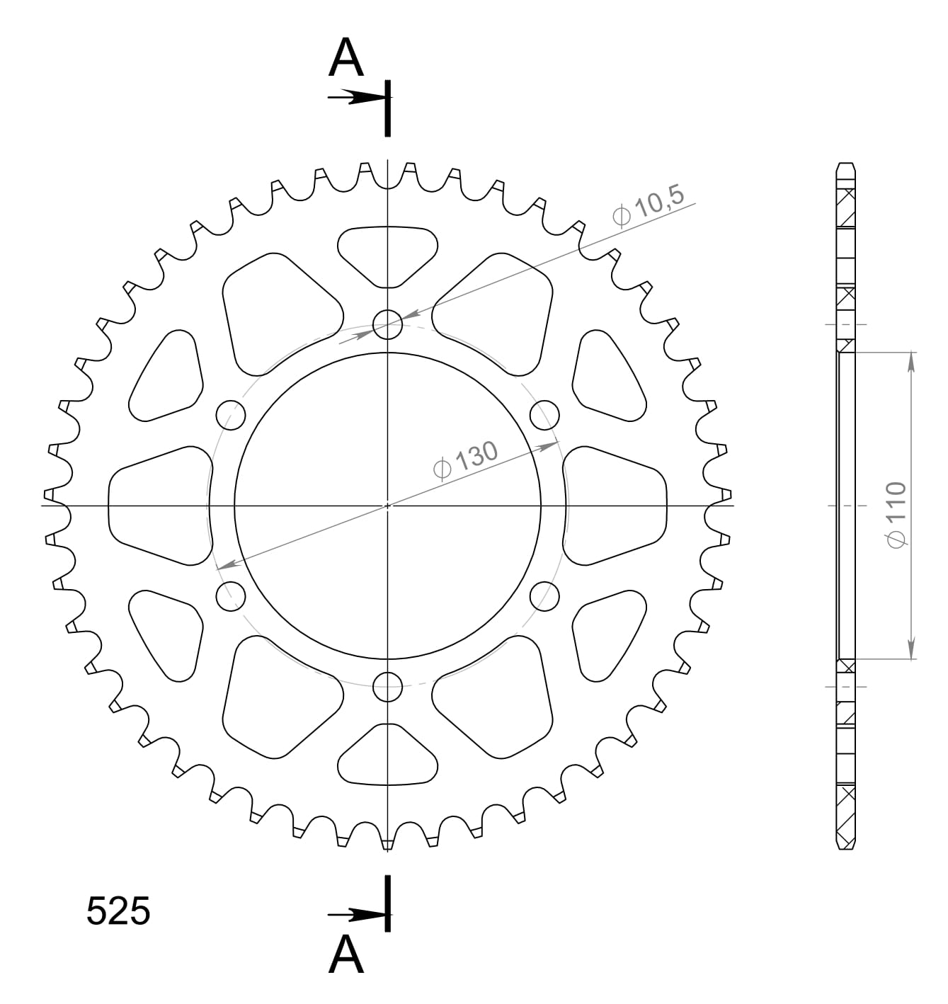 Supersprox Alumiini takaratas RAL-480:47 Punainen