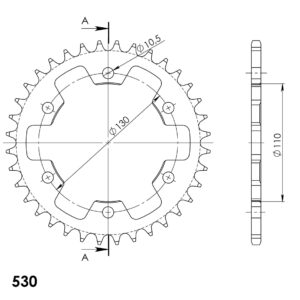 Supersprox Teräs takaratas 1421.36
