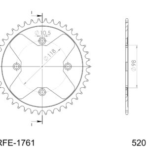 Supersprox Teräs takaratas  RFE-1761:42