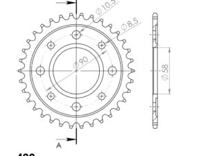 Supersprox / JT Teräs takaratas 212/214.34