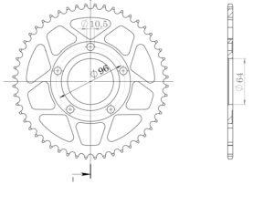 Supersprox / JT Teräs takaratas 242.53