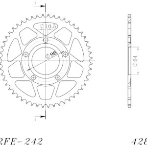 Supersprox / JT Teräs takaratas 242.53