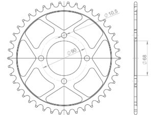 Supersprox Teräs takaratas 243.42