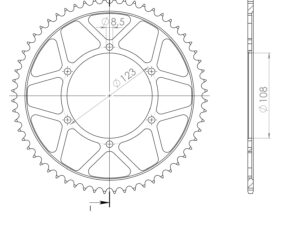 Supersprox / JT Teräs takaratas 25.60