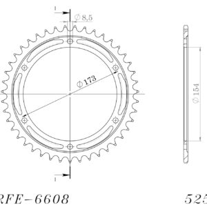 Supersprox Teräs takaratas  RFE-6608:43