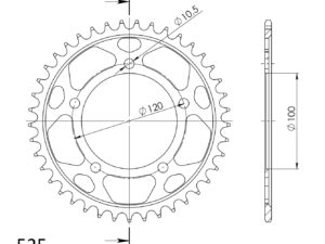 Supersprox Teräs takaratas  RFE-7026:40