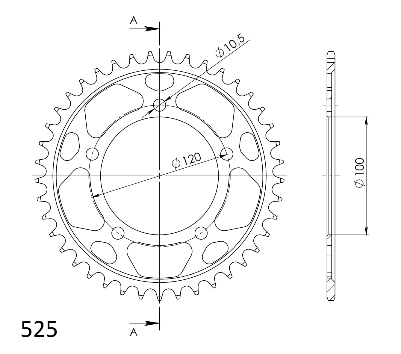 Supersprox Teräs takaratas RFE-7026:40