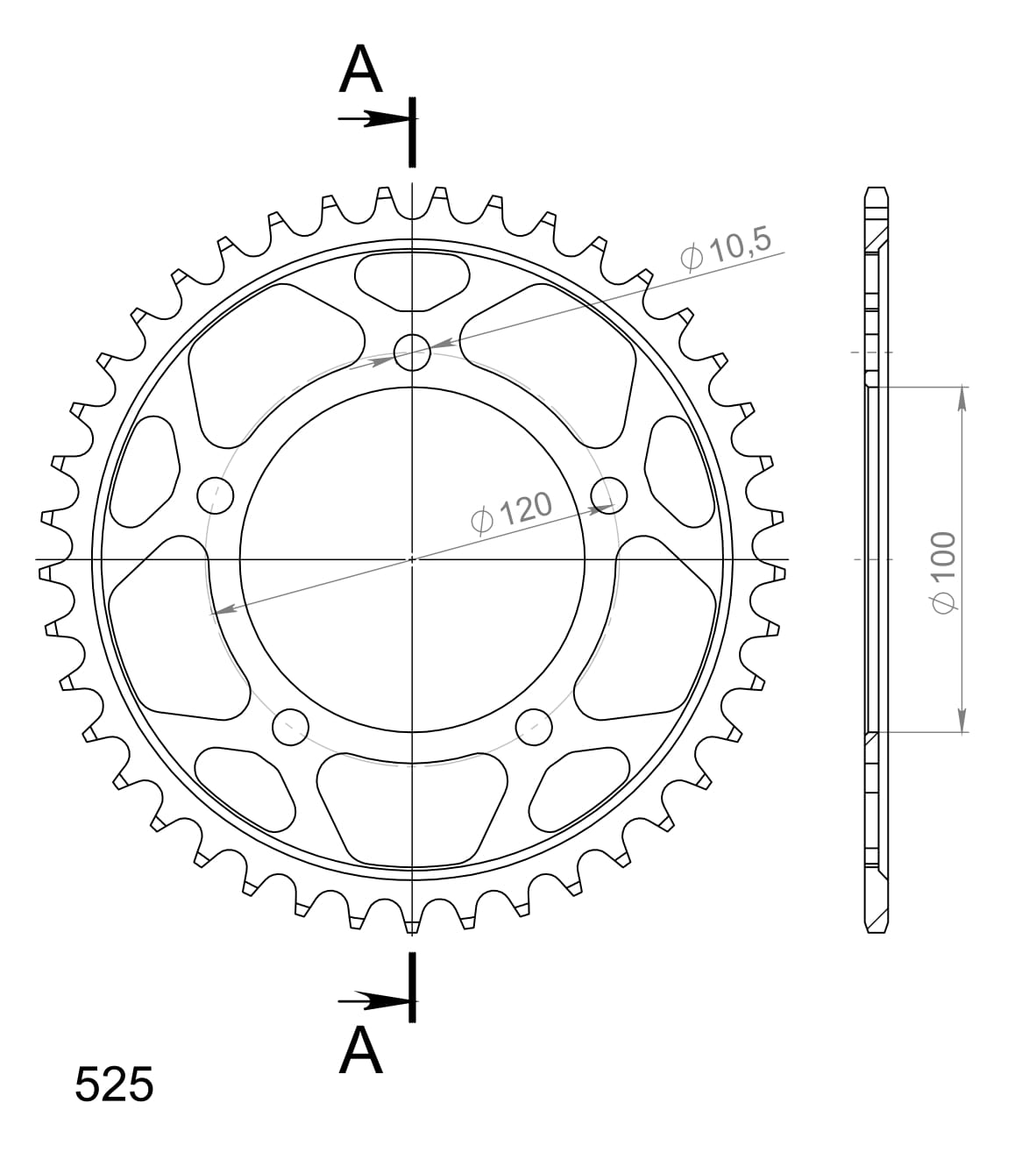 Supersprox Teräs takaratas RFE-7026:41